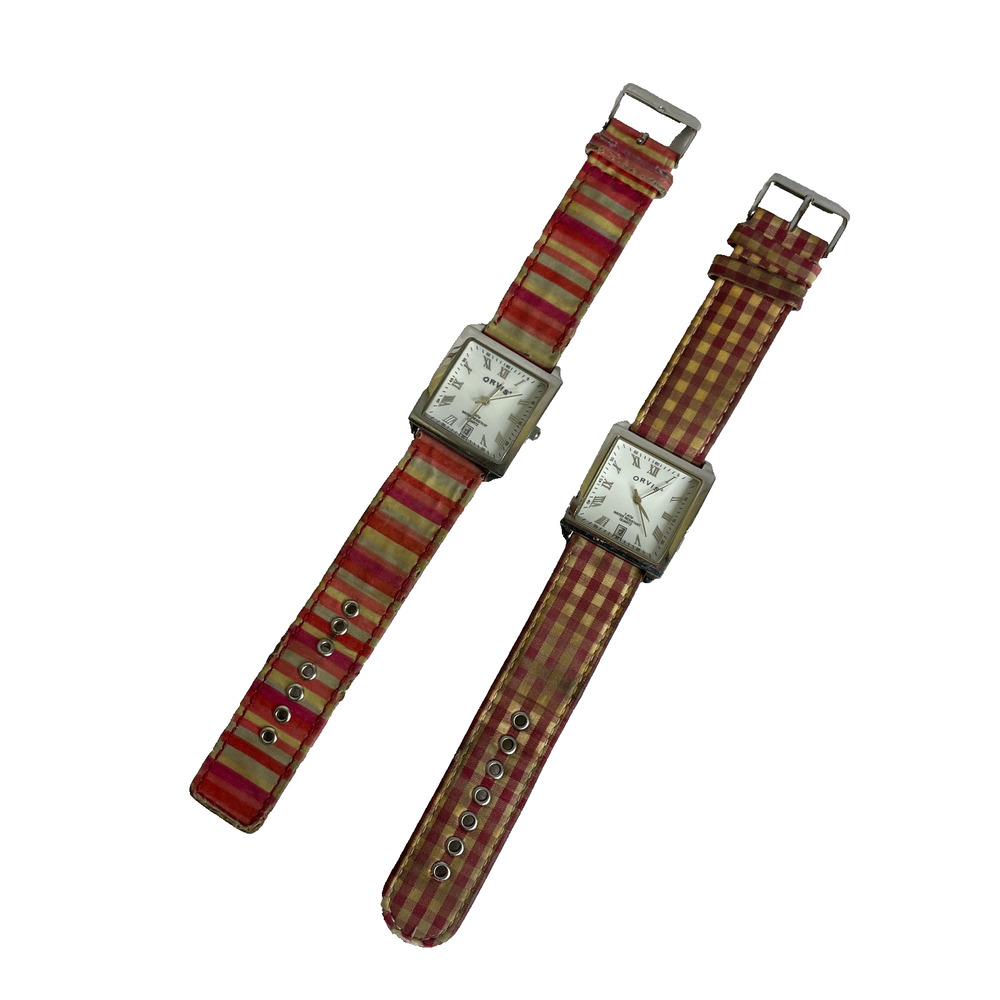 Women's Orvis Watches 3 ATM Water Resistant Quartz Square Silver
